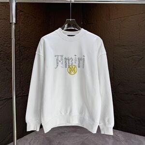 AMIRI White Sweatshirt with Silver and Gold Accents